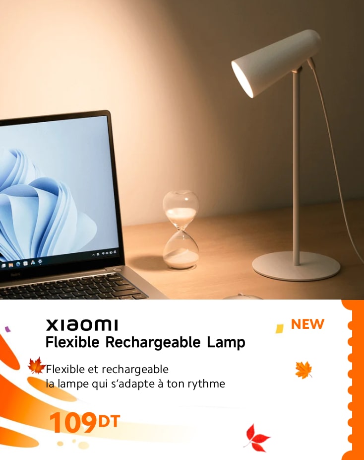  Xiaomi Flexible Reachargeable Lamp prix tunisie 